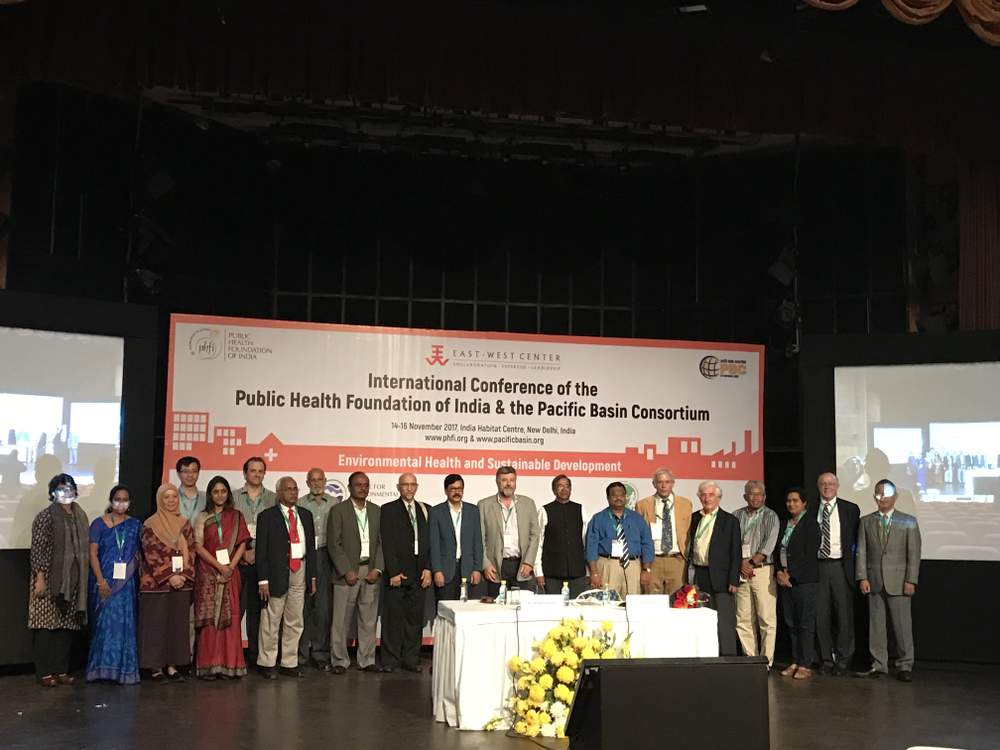 Attendees of the 2017 Conference of the Public Health Foundation of India and Pacific Basin Consortium 