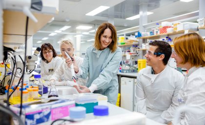 Dr Irina Vetter in her lab.