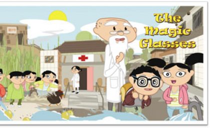 Cartoon, The Magic Glasses, promotes good hygiene behaviour to children in rural China.   