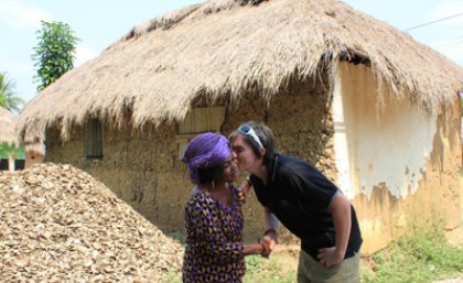 Ben Endicott-Davies in West Africa meeting with Ghana’s Queen Mother