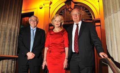 UQ Vice-Chancellor Professor Paul Greenfield, Governor General Dr Quentin Bryce and UQ Chancellor Mr John Story at the Customs House event
