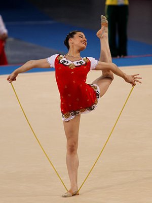 UQ student Danielle Prince performs at the 2010 Commonwealth Games in Delhi