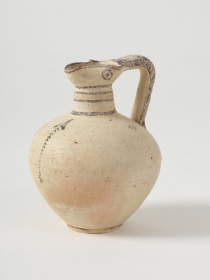 Image: Oinochoe, Terracotta, Cyprus, 700 – 600 BC, Purchased from Christie, Manson & Woods Ltd, London, 1982. Image: Kaylene Biggs. 