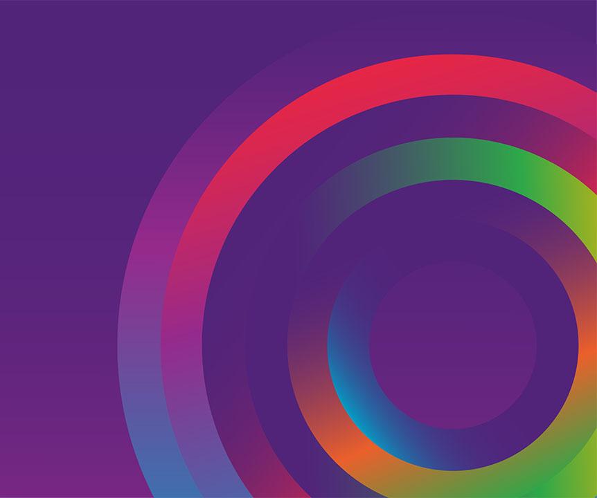 Graphic image of coloured circles